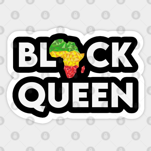 Black Queen, Black Women Sticker by UrbanLifeApparel